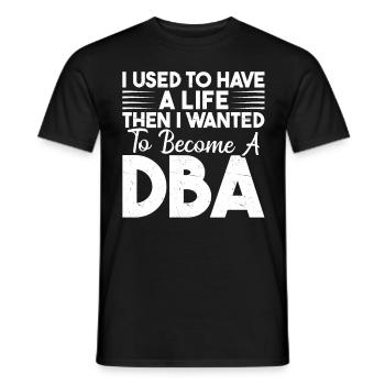 Director of Business Administration Profession - Men's T-Shirt - black - Front - AI Model Male 178 light (178cm)