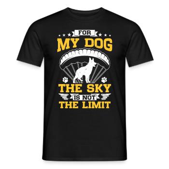 Parachutisme militaire parachutiste - T-shirt homme - noir - Devant - AI Model Male 178 light (178cm)