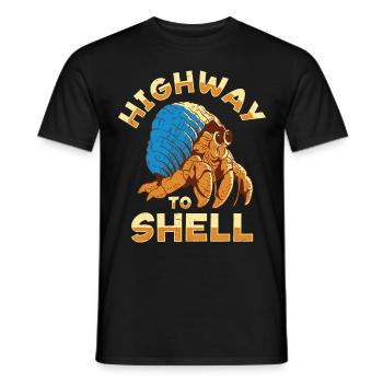 Fruits de mer, Fruits de mer, Moules, Bernard-l’ermite - T-shirt homme - noir - Devant - AI Model Male 178 light (178cm)
