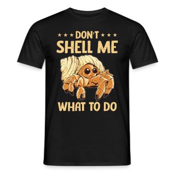 Fruits de mer, Fruits de mer, Moules, Bernard-l’ermite - T-shirt homme - noir - Devant - AI Model Male 178 light (178cm)