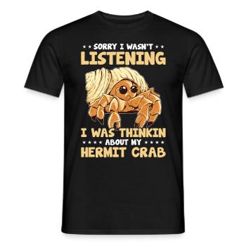 Fruits de mer, Fruits de mer, Moules, Bernard-l’ermite - T-shirt homme - noir - Devant - AI Model Male 178 light (178cm)