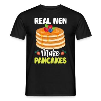 Pancake Maker - Men's T-Shirt - black - Front - AI Model Male 178 light (178cm)