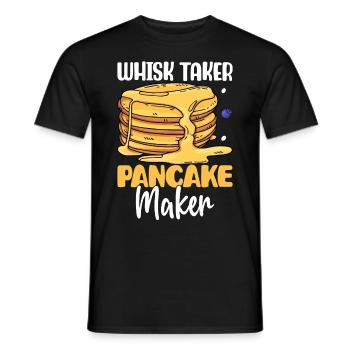 Lustige Pfannkuchen - Männer T-Shirt - Schwarz - Vorne - AI Model Male 178 light (178cm)