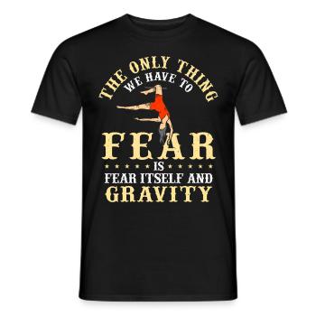 Cirque, Tissus aériens, Aériste, Acrobatie, Trapèze - T-shirt homme - noir - Devant - AI Model Male 178 light (178cm)