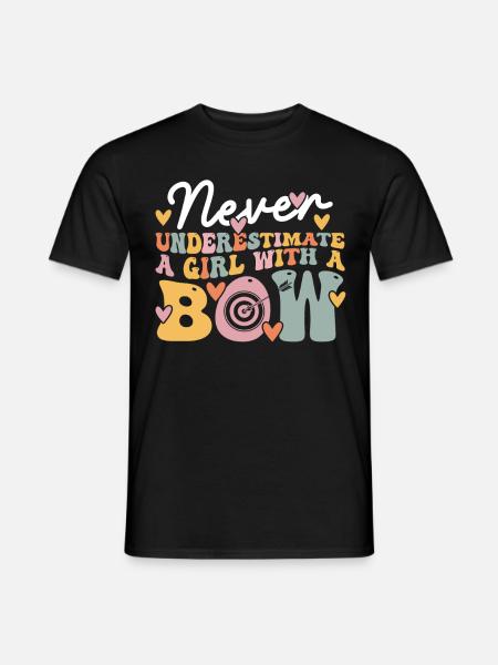 Groovy Archery Girl - Men's T-Shirt - black