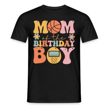 Basket-ball Maman Groovy - T-shirt homme - noir - Devant - AI Model Male 178 light (178cm)