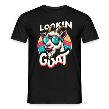 Bauernhof Tier Tier Landwirt Ziegenliebhaber - Männer T-Shirt - Schwarz - Vorne - AI Model Male 178 light (178cm)