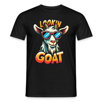 Bauernhof Tier Tier Landwirt Ziegenliebhaber - Männer T-Shirt - Schwarz - Vorne - AI Model Male 178 light (178cm)