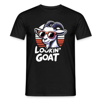 Bauernhof Tier Tier Landwirt Ziegenliebhaber - Männer T-Shirt - Schwarz - Vorne - AI Model Male 178 light (178cm)