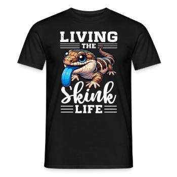 Eidechsensammler Reptilienliebhaber - Männer T-Shirt - Schwarz - Vorne - AI Model Male 178 light (178cm)