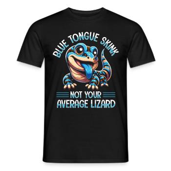 Eidechsensammler Reptilienliebhaber - Männer T-Shirt - Schwarz - Vorne - AI Model Male 178 light (178cm)