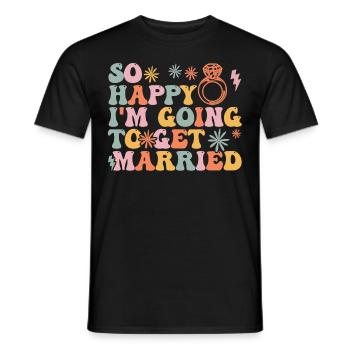 Braut Brautparty Verlobung - Männer T-Shirt - Schwarz - Vorne - AI Model Male 178 light (178cm)