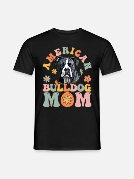 Groovy Bulldog Lover - Men's T-Shirt - black