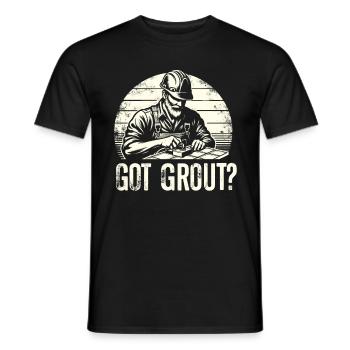 Tiler Flooring Job Tiler - Men's T-Shirt - black - Front - AI Model Male 178 light (178cm)
