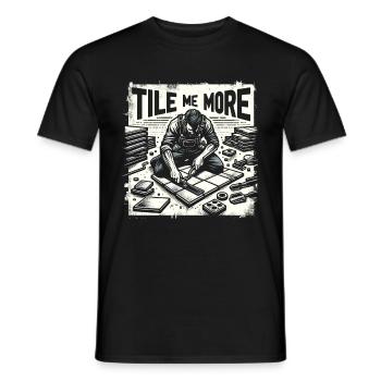 Tiler Flooring Job Tiler - Men's T-Shirt - black - Front - AI Model Male 178 light (178cm)