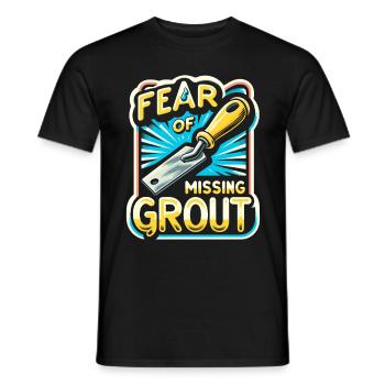Tiler Flooring Job Tiler - Men's T-Shirt - black - Front - AI Model Male 178 light (178cm)