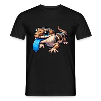 Eidechsensammler Reptilienliebhaber - Männer T-Shirt - Schwarz - Vorne - AI Model Male 178 light (178cm)