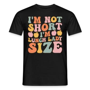 Groovy Cafeteria Worker - Men's T-Shirt - black - Front - AI Model Male 178 light (178cm)