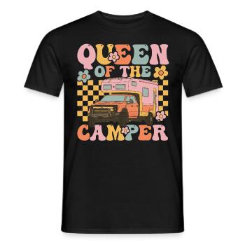 Groovy Camping Fille - T-shirt homme - noir - Devant - AI Model Male 178 light (178cm)