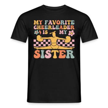 Pom-pom girl groovy - T-shirt homme - noir - Devant - AI Model Male 178 light (178cm)