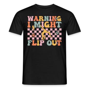 Groovy Cheerleading Cheerleader - Men's T-Shirt - black - Front - AI Model Male 178 light (178cm)
