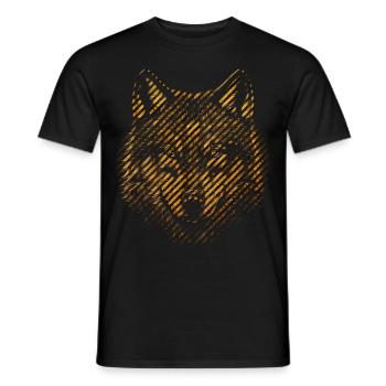 Loup - T-shirt homme - noir - Devant - AI Model Male 178 light (178cm)