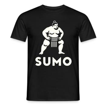 Lutteur de sumo et sumo Dohyo - Un exquis - T-shirt homme - noir - Devant - AI Model Male 178 light (178cm)