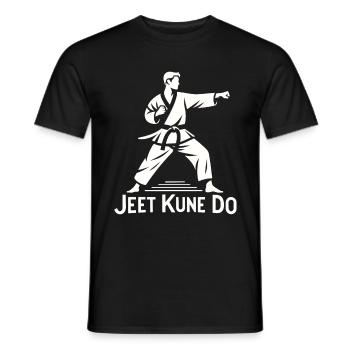Jet Kune Do - Combattant de MMA et arts martiaux - T-shirt homme - noir - Devant - AI Model Male 178 light (178cm)