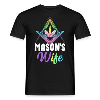 Freemason Master Freemasonry - Men's T-Shirt - black - Front - AI Model Male 178 light (178cm)