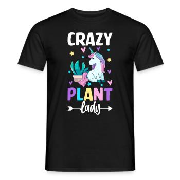 Female Plant Lover Gardener Girl Ga - Men's T-Shirt - black - Front - AI Model Male 178 light (178cm)