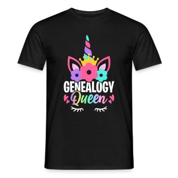 Généalogie généalogiste - T-shirt homme - noir - Devant - AI Model Male 178 light (178cm)