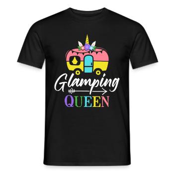 Weiblicher Glamper - Männer T-Shirt - Schwarz - Vorne - AI Model Male 178 light (178cm)