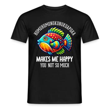 Unique Humuhumunukunukuapua'a - T-shirt homme - noir - Devant - AI Model Male 178 light (178cm)
