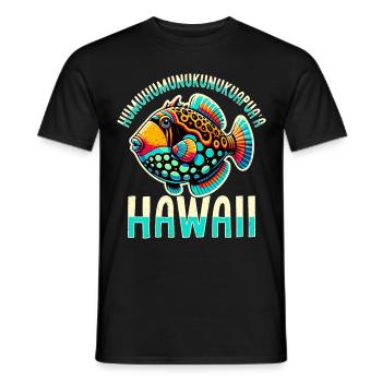Humuhumunukunukuapua'a Reef Triggerfish - Men's T-Shirt - black - Front - AI Model Male 178 light (178cm)