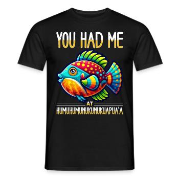 Hawaiian Reef Triggerfish - Men's T-Shirt - black - Front - AI Model Male 178 light (178cm)