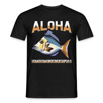 Humuhumunukunukuapua'a Reef Triggerfish - Men's T-Shirt - black - Front - AI Model Male 178 light (178cm)