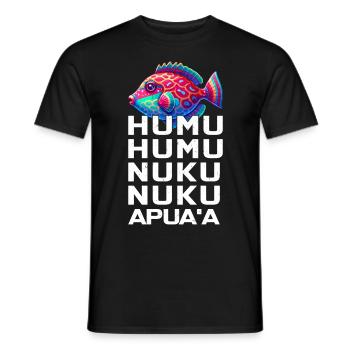 Humuhumunukunukuapua’a hawaïen - T-shirt homme - noir - Devant - AI Model Male 178 light (178cm)