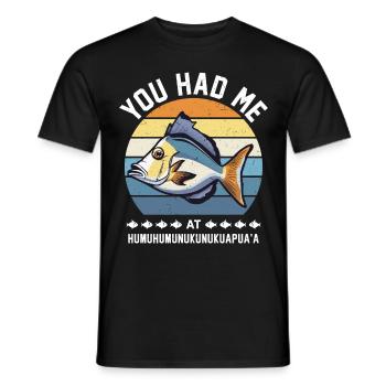 Riff Triggerfish Drum Hummuhumunukunukuapua'a - Men's T-Shirt - black - Front - AI Model Male 178 light (178cm)