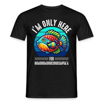 Humuhumunukunukuapua'a Reef Hawaiian Triggerfish - Men's T-Shirt - black - Front - AI Model Male 178 light (178cm)
