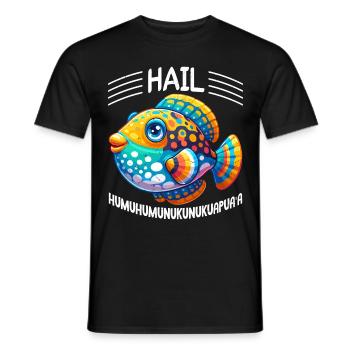 Humuhumunukunukuapua'a Reef Triggerfish - Men's T-Shirt - black - Front - AI Model Male 178 light (178cm)