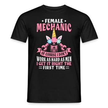Car Repair Mechanic - Men's T-Shirt - black - Front - AI Model Male 178 light (178cm)