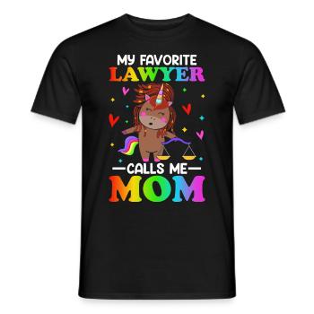 Law Melanin Brown Skin - Men's T-Shirt - black - Front - AI Model Male 178 light (178cm)