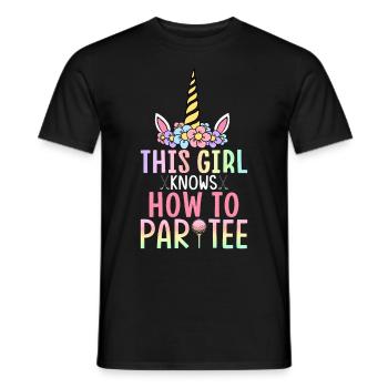 Golfeur Golf Fille - T-shirt homme - noir - Devant - AI Model Male 178 light (178cm)