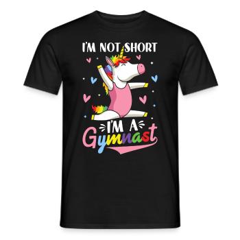 Roue de charrette de gymnastique drôle - T-shirt homme - noir - Devant - AI Model Male 178 light (178cm)