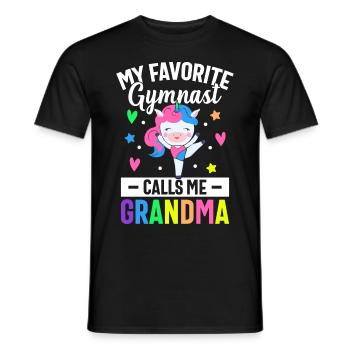 Gymnastics Cartwheel - Men's T-Shirt - black - Front - AI Model Male 178 light (178cm)
