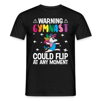 Gymnastik Cartwheel Girl - Männer T-Shirt - Schwarz - Vorne - AI Model Male 178 light (178cm)