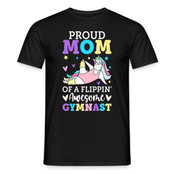 Gymnastique Roue De Charrette Fille - T-shirt homme - noir - Devant - AI Model Male 178 light (178cm)