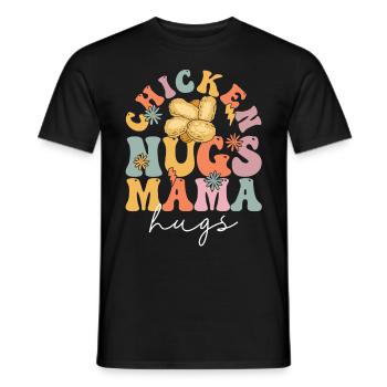 Croquettes de poulet Groovy Maman au poulet - T-shirt homme - noir - Devant - AI Model Male 178 light (178cm)