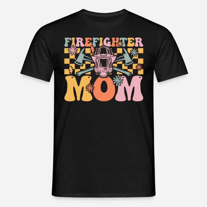 Groovy Brandbekämpfung - Männer T-Shirt - Schwarz