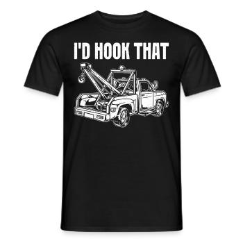 Lustiger Abschleppwagenfahrer Abschleppwagenfahrer - Männer T-Shirt - Schwarz - Vorne - AI Model Male 178 light (178cm)